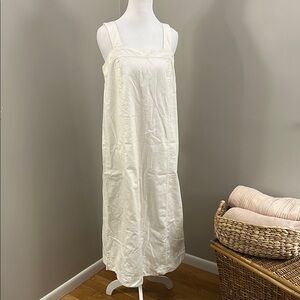 Madewell Princess-Seamed Midi Dress in Ivory, Sz M